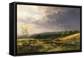 Summer Showers-William Keith-Framed Stretched Canvas