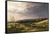 Summer Showers-William Keith-Framed Stretched Canvas