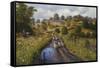 Summer Showers-Bill Makinson-Framed Stretched Canvas