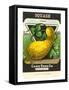 Summer Squash Seed Packet-null-Framed Stretched Canvas