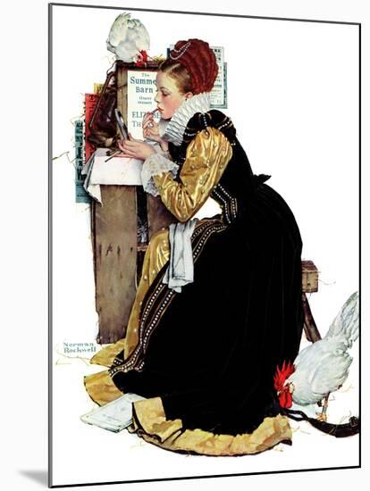 "Summer stock", August 5,1939-Norman Rockwell-Mounted Giclee Print