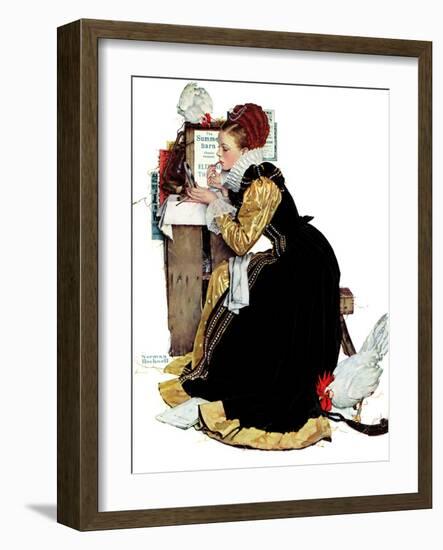 "Summer stock", August 5,1939-Norman Rockwell-Framed Giclee Print