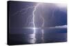Summer Storm Beginning with Lightning-Leonid Tit-Stretched Canvas
