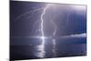 Summer Storm Beginning with Lightning-Leonid Tit-Mounted Photographic Print