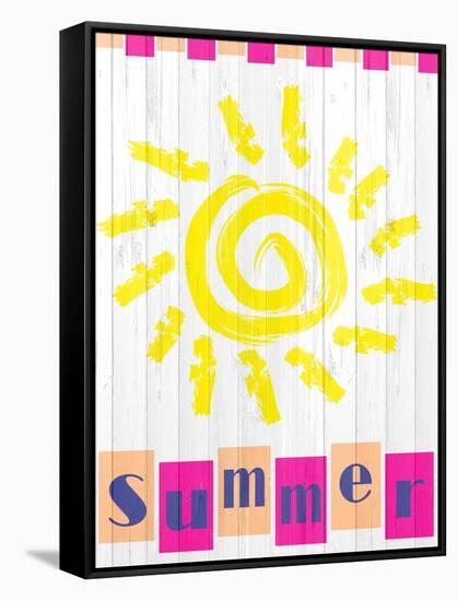 Summer Sun-Kimberly Allen-Framed Stretched Canvas