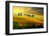 Summer Sundset in Tuscany-null-Framed Art Print