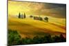 Summer Sundset in Tuscany-null-Mounted Art Print