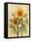 Summer Sunflowers II on Barnboard-Albena Hristova-Framed Stretched Canvas