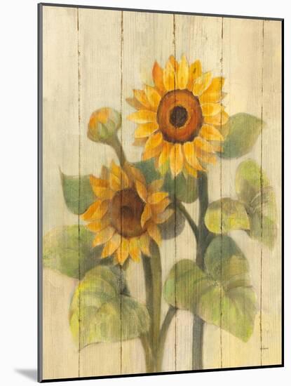 Summer Sunflowers II on Barnboard-Albena Hristova-Mounted Art Print