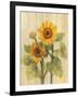 Summer Sunflowers II on Barnboard-Albena Hristova-Framed Art Print