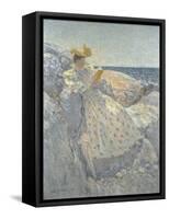 Summer Sunlight (Isles of Shoals)-Childe Hassam-Framed Stretched Canvas