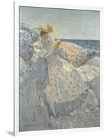 Summer Sunlight (Isles of Shoals)-Childe Hassam-Framed Giclee Print