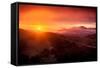 Summer Sunrise and Fog, Moody East Bay Hills,  Northern California-Vincent James-Framed Stretched Canvas