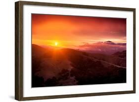 Summer Sunrise and Fog, Moody East Bay Hills,  Northern California-Vincent James-Framed Photographic Print