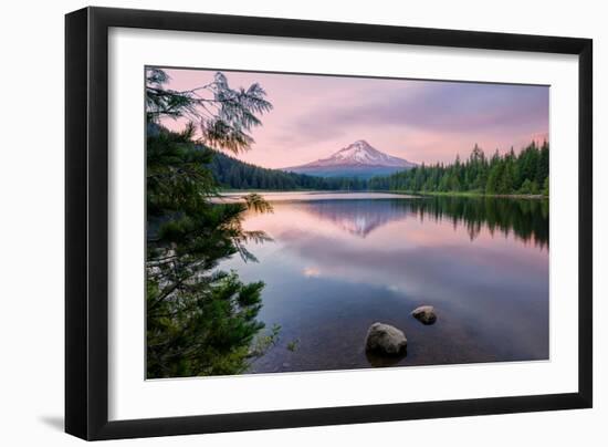 Summer Sunset at Mount Hood-Vincent James-Framed Premium Photographic Print