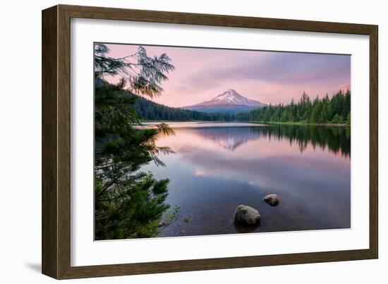 Summer Sunset at Mount Hood-Vincent James-Framed Photographic Print