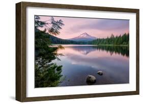 Summer Sunset at Mount Hood-Vincent James-Framed Photographic Print