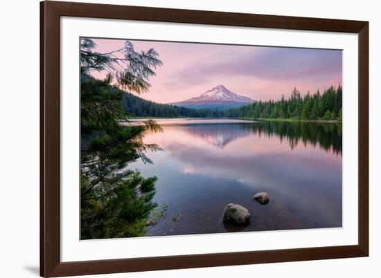 Summer Sunset at Mount Hood-Vincent James-Framed Photographic Print