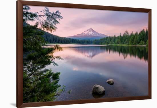 Summer Sunset at Mount Hood-Vincent James-Framed Photographic Print