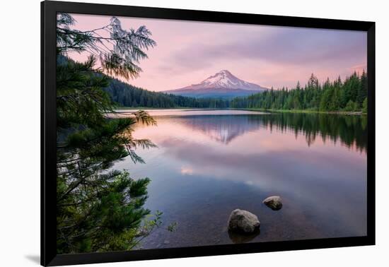 Summer Sunset at Mount Hood-Vincent James-Framed Photographic Print