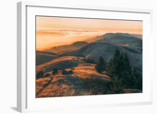 Summer Sunset at Ridgecrest Mount Tamalpais, Northern California-Vincent James-Framed Photographic Print