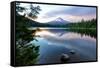 Summer Sunset at Trillium Lake, Oregon-Vincent James-Framed Stretched Canvas