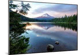 Summer Sunset at Trillium Lake, Oregon-Vincent James-Mounted Photographic Print