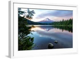 Summer Sunset at Trillium Lake, Oregon-Vincent James-Framed Photographic Print