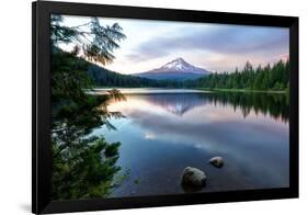 Summer Sunset at Trillium Lake, Oregon-Vincent James-Framed Photographic Print