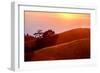 Summer Sunset Mount Tam Hills, Pacific Ocean, California-Vincent James-Framed Photographic Print