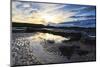 Summer Sunset over Bamburgh Beach Lighthouse, Bamburgh, Northumberland, England-Eleanor-Mounted Photographic Print