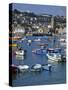 Summer Sunshine on Boats in the Old Harbour, St. Ives, Cornwall, England, United Kingdom, Europe-Peter Barritt-Stretched Canvas