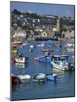 Summer Sunshine on Boats in the Old Harbour, St. Ives, Cornwall, England, United Kingdom, Europe-Peter Barritt-Mounted Photographic Print