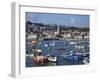 Summer Sunshine on Boats in the Old Harbour, St. Ives, Cornwall, England, United Kingdom, Europe-Peter Barritt-Framed Photographic Print