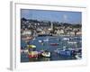 Summer Sunshine on Boats in the Old Harbour, St. Ives, Cornwall, England, United Kingdom, Europe-Peter Barritt-Framed Photographic Print