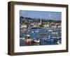 Summer Sunshine on Boats in the Old Harbour, St. Ives, Cornwall, England, United Kingdom, Europe-Peter Barritt-Framed Photographic Print