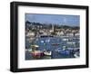 Summer Sunshine on Boats in the Old Harbour, St. Ives, Cornwall, England, United Kingdom, Europe-Peter Barritt-Framed Photographic Print