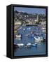 Summer Sunshine on Boats in the Old Harbour, St. Ives, Cornwall, England, United Kingdom, Europe-Peter Barritt-Framed Stretched Canvas