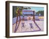 Summer Swing, Folegandros, Greek Islands-Andrew Macara-Framed Giclee Print