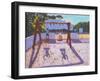 Summer Swing, Folegandros, Greek Islands-Andrew Macara-Framed Giclee Print