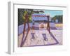 Summer Swing, Folegandros, Greek Islands-Andrew Macara-Framed Giclee Print