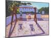 Summer Swing, Folegandros, Greek Islands-Andrew Macara-Mounted Giclee Print