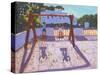 Summer Swing, Folegandros, Greek Islands-Andrew Macara-Stretched Canvas