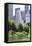 Summer Time in Central Park and Manhattan Skyline, New York City-Zigi-Framed Stretched Canvas