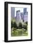 Summer Time in Central Park and Manhattan Skyline, New York City-Zigi-Framed Photographic Print