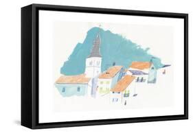 Summer Town-Charlotte Ager-Framed Stretched Canvas