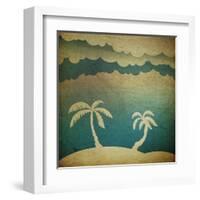 Summer Travel Concept Background-pashabo-Framed Art Print