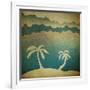 Summer Travel Concept Background-pashabo-Framed Art Print