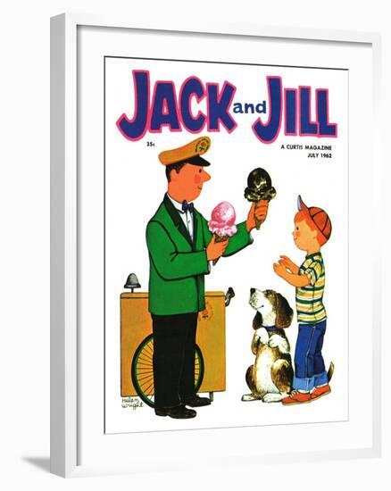 Summer Treat - Jack and Jill, July 1962-Helen Wright-Framed Giclee Print