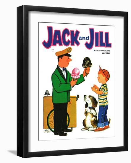 Summer Treat - Jack and Jill, July 1962-Helen Wright-Framed Giclee Print